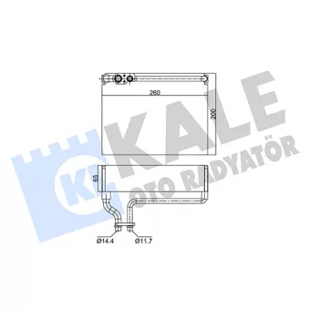 KALE OTO RADYATÖR 350055 - Évaporateur climatisation