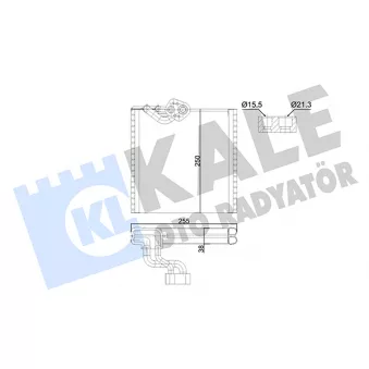 Évaporateur climatisation KALE OTO RADYATÖR [352995]