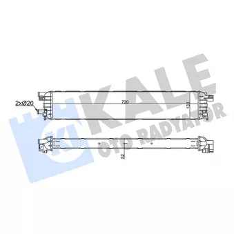 Radiateur basse température, intercooler KALE OTO RADYATÖR [356335]
