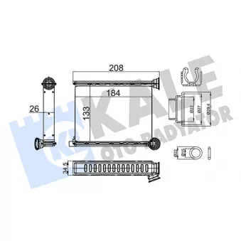KALE OTO RADYATÖR 357310 - Système de chauffage