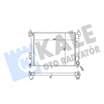 KALE OTO RADYATÖR 358930 - Radiateur, refroidissement du moteur