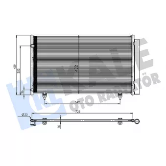 KALE OTO RADYATÖR 361335 - Condenseur, climatisation
