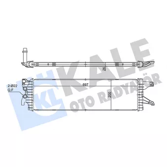 KALE OTO RADYATÖR 362665 - Radiateur basse température, intercooler
