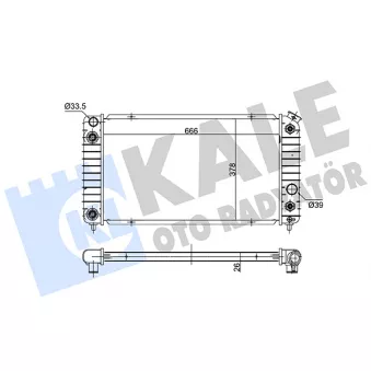 KALE OTO RADYATÖR 362895 - Radiateur, refroidissement du moteur