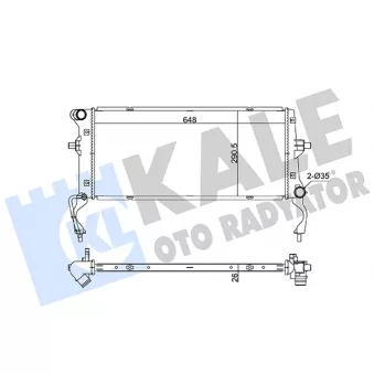 KALE OTO RADYATÖR 363520 - Radiateur, refroidissement du moteur
