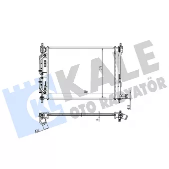 Radiateur, refroidissement du moteur KALE OTO RADYATÖR [363590]