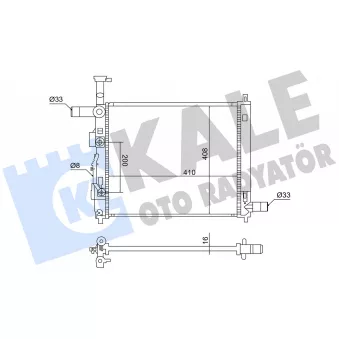 KALE OTO RADYATÖR 363725 - Radiateur, refroidissement du moteur