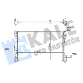KALE OTO RADYATÖR 363740 - Radiateur, refroidissement du moteur