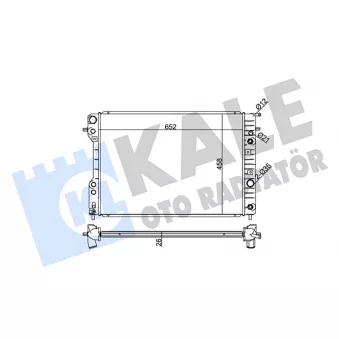 Radiateur, refroidissement du moteur KALE OTO RADYATÖR [363800]