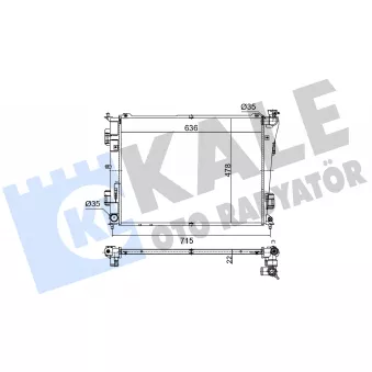 KALE OTO RADYATÖR 364255 - Radiateur, refroidissement du moteur