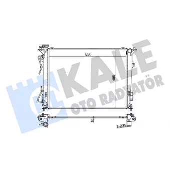 Radiateur, refroidissement du moteur KALE OTO RADYATÖR [369800]
