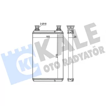 KALE OTO RADYATÖR 370610 - Système de chauffage