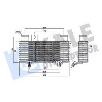 Intercooler, échangeur KALE OTO RADYATÖR [375620]