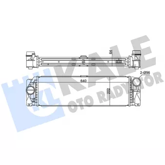 KALE OTO RADYATÖR 375640 - Intercooler, échangeur