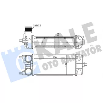KALE OTO RADYATÖR 375660 - Intercooler, échangeur