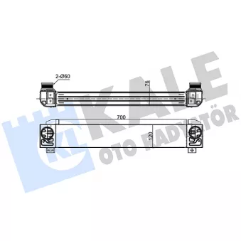 KALE OTO RADYATÖR 375745 - Intercooler, échangeur