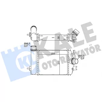 KALE OTO RADYATÖR 375770 - Intercooler, échangeur