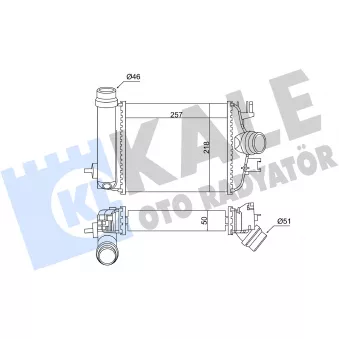 KALE OTO RADYATÖR 375815 - Intercooler, échangeur