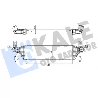 KALE OTO RADYATÖR 375885 - Intercooler, échangeur