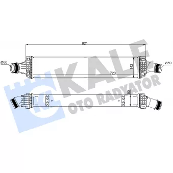 KALE OTO RADYATÖR 375935 - Intercooler, échangeur