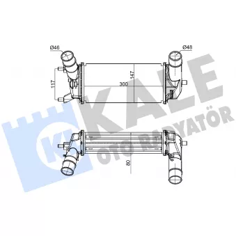 KALE OTO RADYATÖR 375955 - Intercooler, échangeur