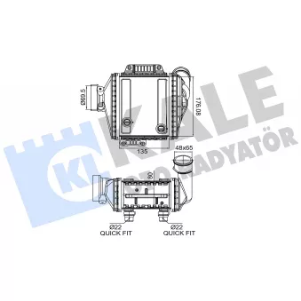 KALE OTO RADYATÖR 375985 - Intercooler, échangeur