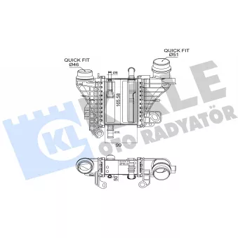KALE OTO RADYATÖR 375990 - Intercooler, échangeur
