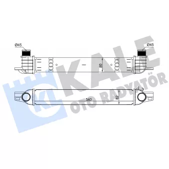 KALE OTO RADYATÖR 376030 - Intercooler, échangeur