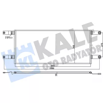Condenseur, climatisation KALE OTO RADYATÖR [382550]