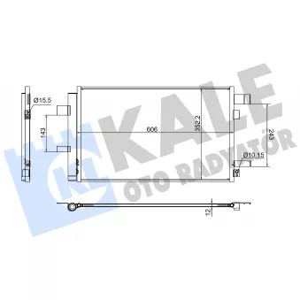 KALE OTO RADYATÖR 382620 - Condenseur, climatisation