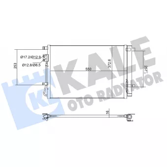 KALE OTO RADYATÖR 382730 - Condenseur, climatisation
