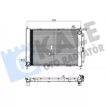 KALE OTO RADYATÖR 382735 - Condenseur, climatisation
