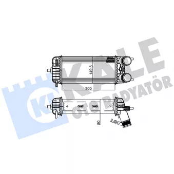 KALE OTO RADYATÖR 427200 - Intercooler, échangeur