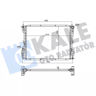 KALE OTO RADYATÖR 573440 - Radiateur, refroidissement du moteur