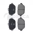 Jeu de 4 plaquettes de frein avant OSSCA [86473]