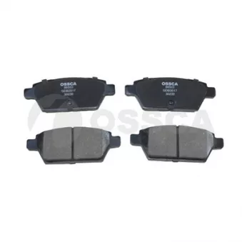 Jeu de 4 plaquettes de frein avant OSSCA [86503]