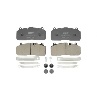 Jeu de 4 plaquettes de frein SBP OEM 550018797