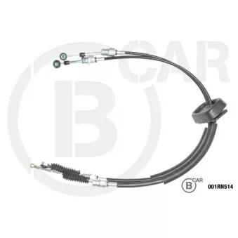 B CAR 001RN514 - Tirette à câble, boîte de vitesse manuelle