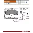 Jeu de 4 plaquettes de frein DANBLOCK [DB 2933182]