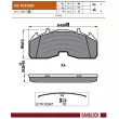 DANBLOCK DB 2933282 - Jeu de 4 plaquettes de frein