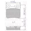 Jeu de 4 plaquettes de frein avant DANBLOCK [DB 510300]