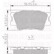 Jeu de 4 plaquettes de frein avant DANBLOCK [DB 510496]