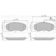 Jeu de 4 plaquettes de frein avant DANBLOCK [DB 510865]