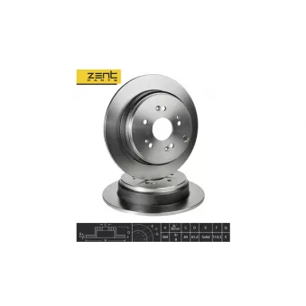 ZentParts Z06124 - Jeu de 2 disques de frein avant