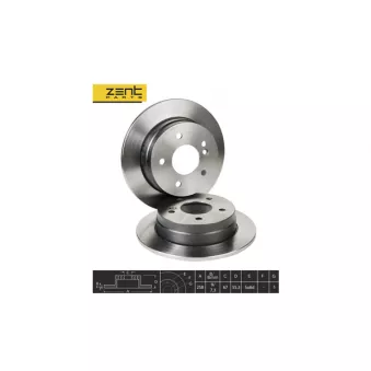 ZentParts Z06137 - Jeu de 2 disques de frein avant
