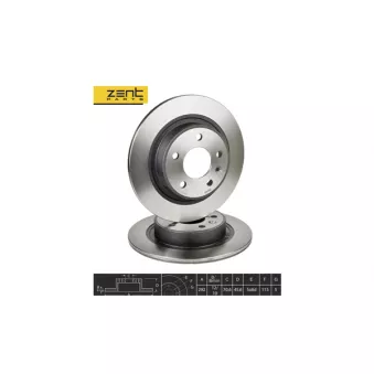 ZentParts Z06168 - Jeu de 2 disques de frein avant