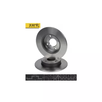 ZentParts Z06219 - Jeu de 2 disques de frein avant