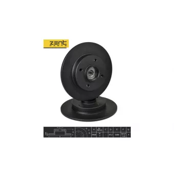 ZentParts Z06292 - Jeu de 2 disques de frein avant