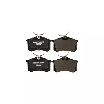 ZentParts Z07225 - Jeu de 4 plaquettes de frein avant