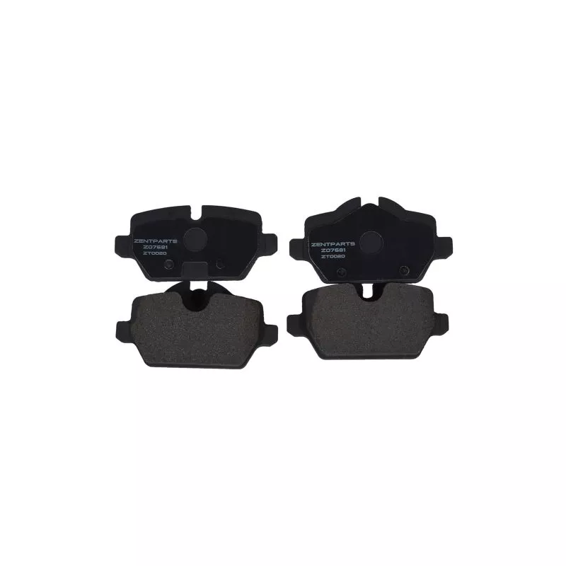 Jeu de 4 plaquettes de frein avant ZentParts Z07681 - Visuel 1